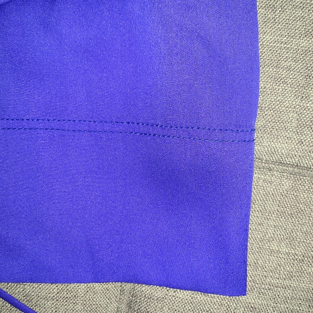 Diane Von Furstenberg royal blue long sleeve silk lycra midi dress 8 FRANCESCA - Picture 11 of 16